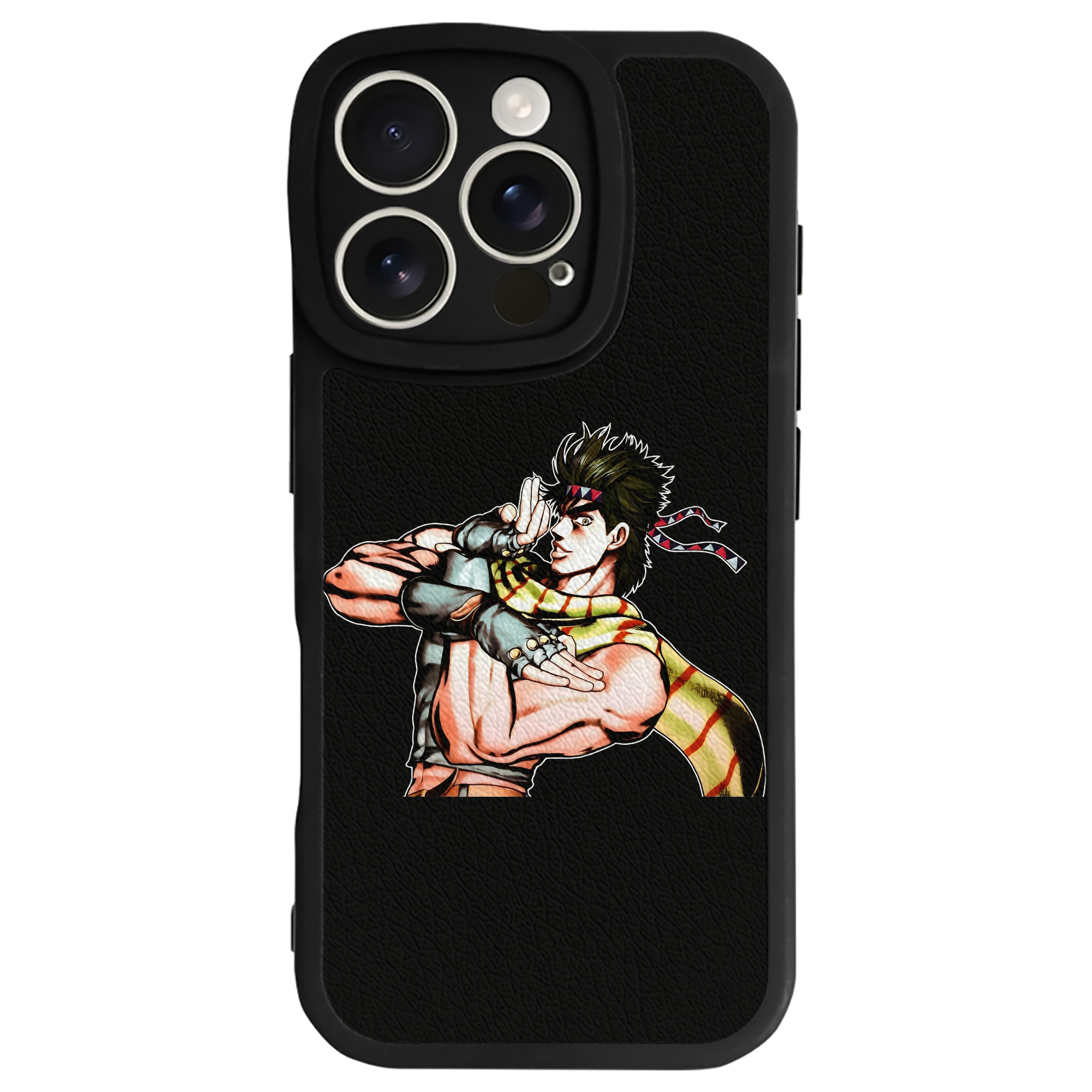 （画像用） ジョジョの奇妙な冒険 ジョセフ?ジョースター JoJo's Bizarre Adventure Joseph Joestar 【iPhone 16シリーズ対応】シリコンスマホケース（レザー調） 材質：シリコン